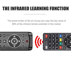 MT1 2.4G Wireless Sprach fernbedienung mit Hintergrund beleuchtung und Ziffern schlüssel unterstützung IR-Lernen - Product Image 5