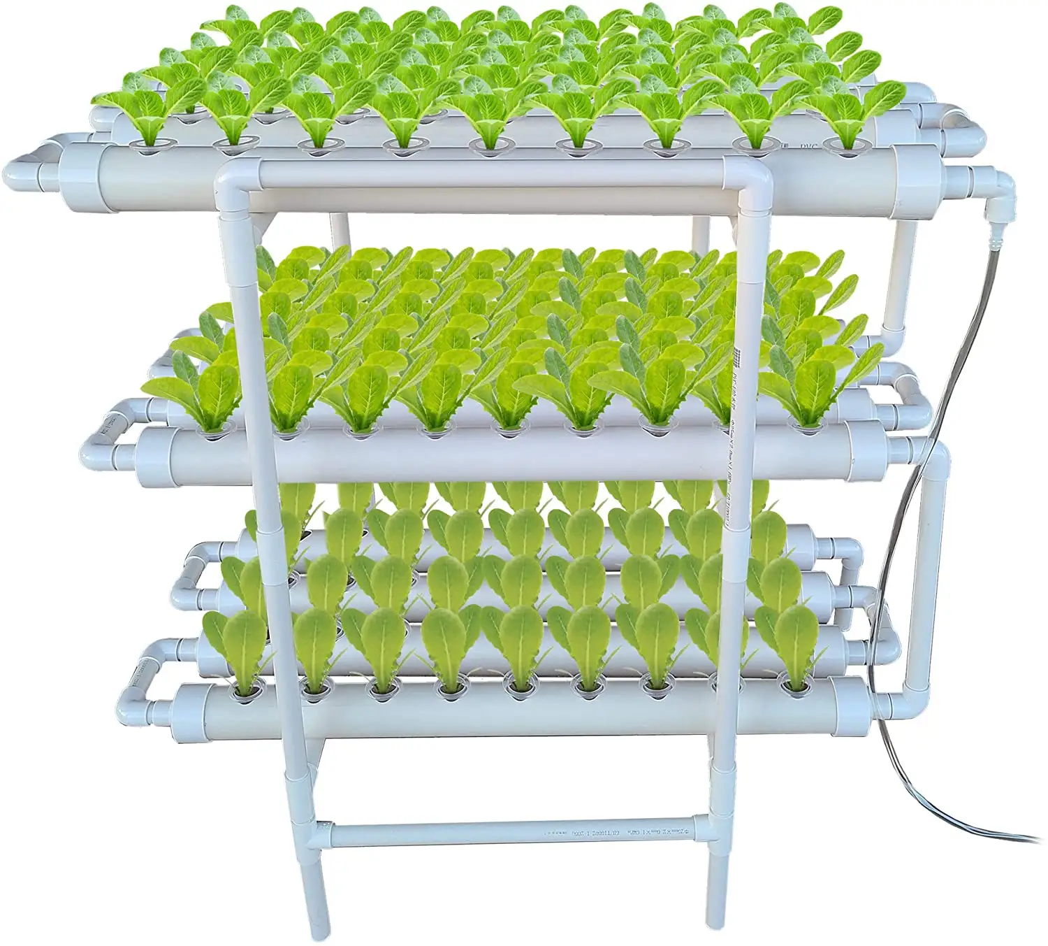 Piccola casa idroponica giardino serra intelligente a 108 fori verdura Kit con 3 strati 12 tubi in PVC completo sistema di coltura idroponica
