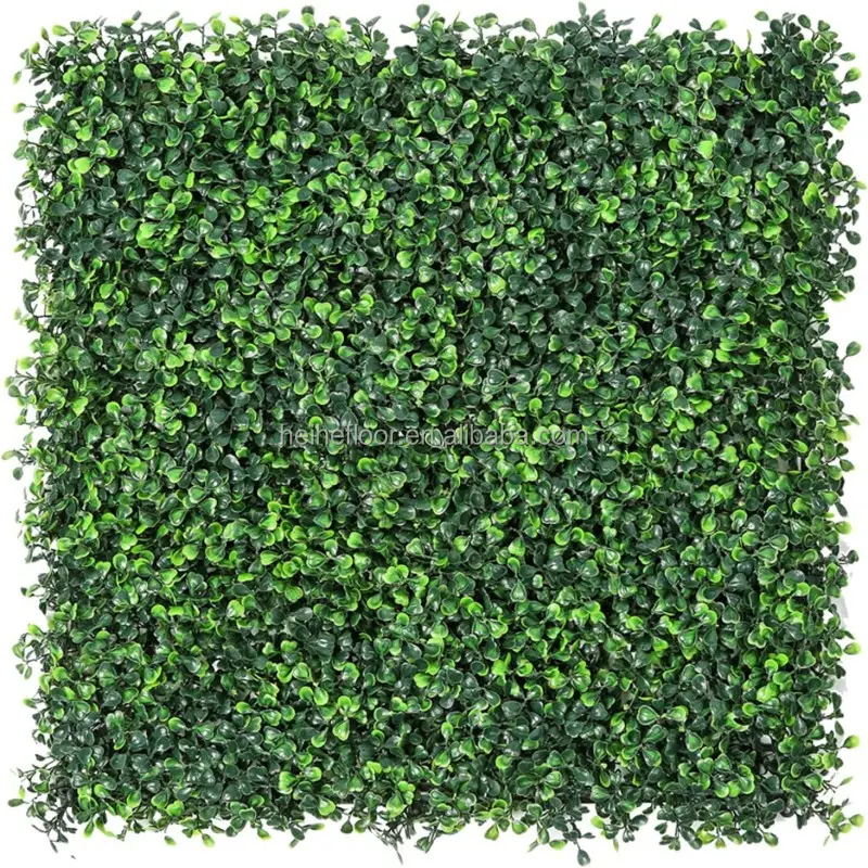 50*50cm parete esterna ingegneria anti-uv artificiale siepe di legno di bosso sfondo verde parete piante pannello decorazione giardino verticale