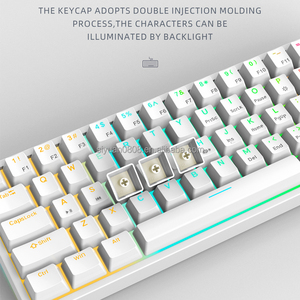60 ordenador Rgb teclado dibujo Bluetooth Cpu Computador Kit Gamer Sedia Msi Gaming pantalla Video juego accesorios V2 madera USB - Product Image 5