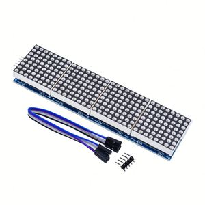 MAX7219ドットマトリックスモジュールマイクロコントローラー4インワンディスプレイ付き5Pラインレッドグリーンブルー - Product Image 1