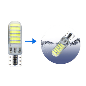 Aydınlatma silikon su geçirmez flaş led stroboskop araba ışık t10 7020 12smd led t10 w5w 194 168 led Canbus Led araba - Product Image 6
