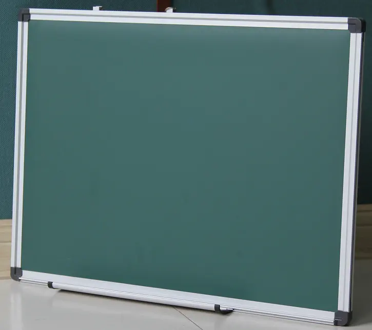 Pizarra magnética para uso educativo, tablero de tiza verde, marco de aluminio, pizarra escolar para aula