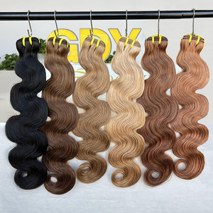 Bakire saç satıcıları toptan 100% insan bakire saç hint paket 10A renkli kabarık vücut dalga demetleri