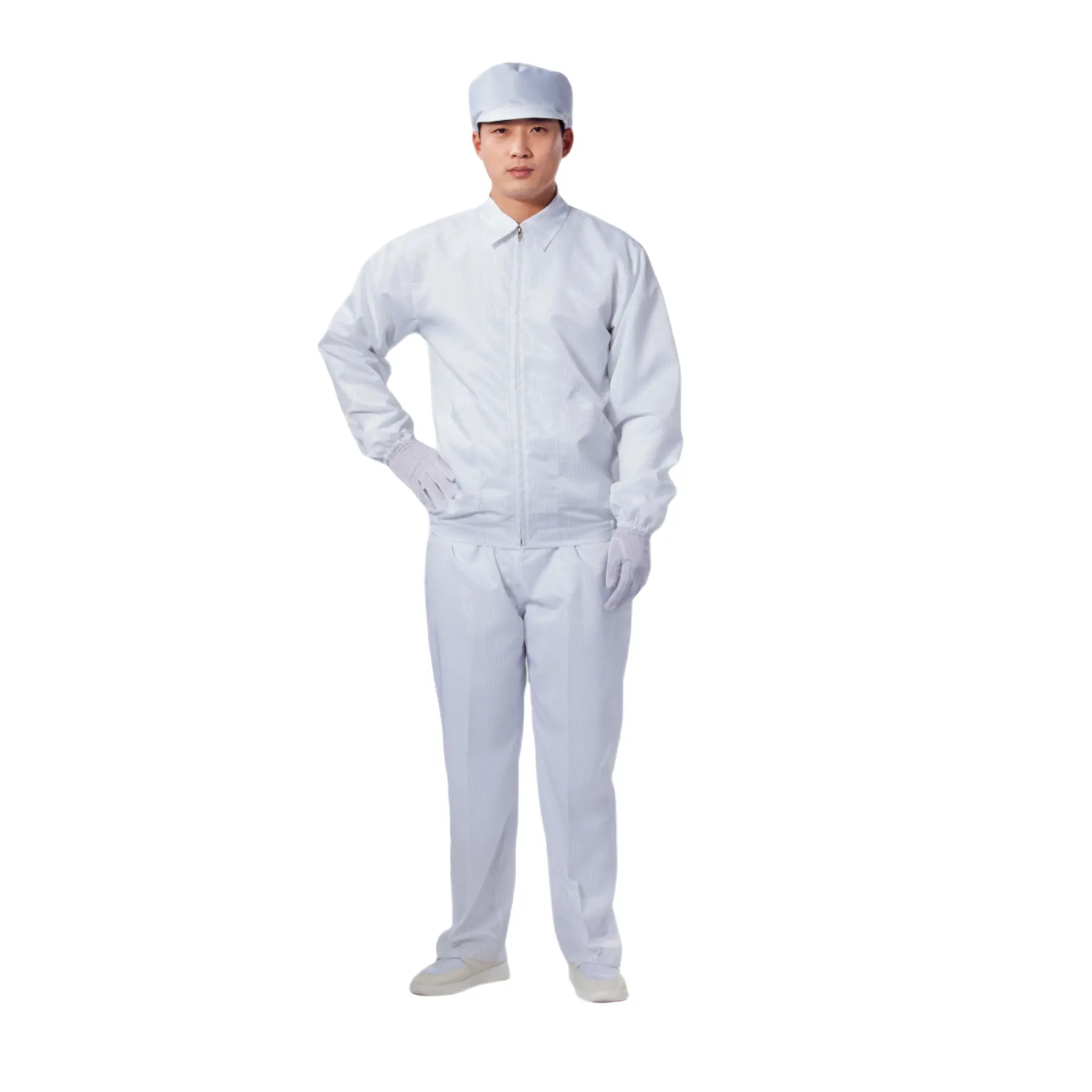 Unisex washable research laboratory Workwear Anti Static Cleanroom Clean manufacturing workshop dust free ESD Smock Lab Jacket