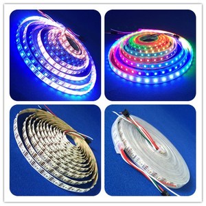 RGB SMD5050 programlama DMX512 dijital led şerit esnek tam renkli şerit aydınlatma