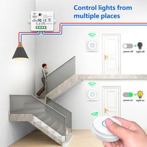 Smart Home Touch Switch interruttore impermeabile telecomando luce senza batteria nessun cavo necessario interruttore Wireless autoalimentato - Product Image 2