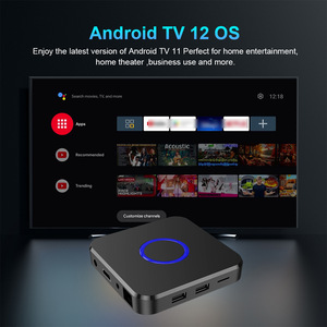 Yeni 4K Android 12 akıllı TV kutusu sınır ötesi dört çekirdekli ağ oyuncu ile çift Wifi 64GB ROM 4GB RAM 6 ay süre İngiltere tak - Product Image 4