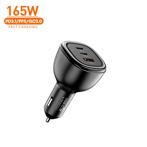 Adaptador de cargador de coche de 3 puertos con supercarga PD 165 de 3,1 W, adaptador de cargador de coche rápido tipo C para teléfono móvil, salida de 55W, Compatible con Samsung - Product Image 2
