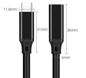 Usb 3.1 gen2 c tipi erkek veri uzatma kablosu - Product Image 2
