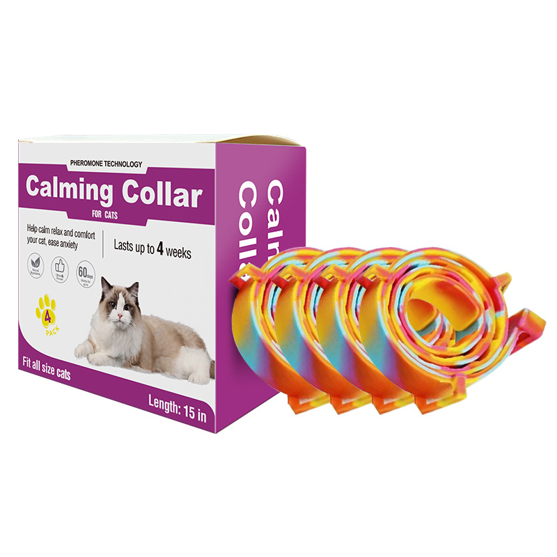Colored Calming Collars, 4-pack, Cat Style, 38cm