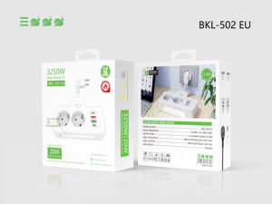 Interruptor de tira de alimentación de la UE de 3250W y cable de alimentación de toma de corriente con 2 enchufes de CA DE LA UE PD20W + QC3.0 + 1C1A e interruptor de control independiente - Product Image 6