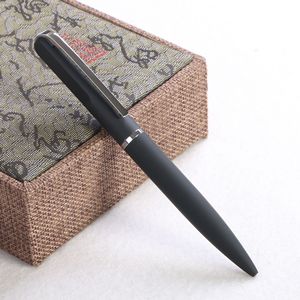 异形扭圆珠笔中国企业用品重金属皮肤感觉旋转油性礼品柔软触感