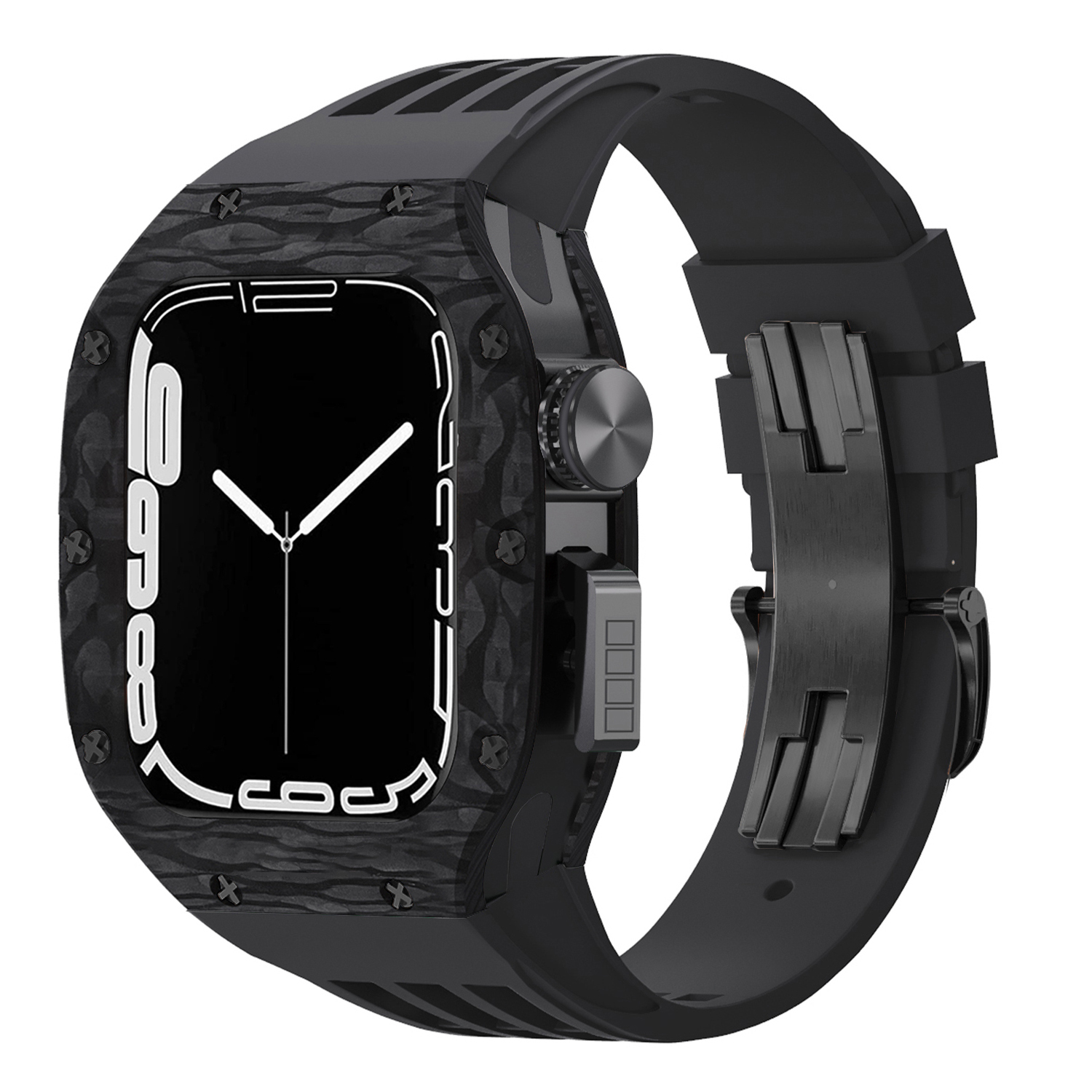 #2Black case+black band
