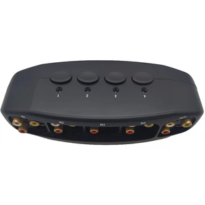 Interruptor Selector RCA AV de 4 entradas y 1 salida de Audio/vídeo, gran oferta de fábrica