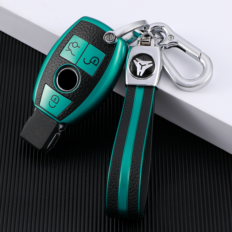 Couvercle 3 boutons + porte-clés TPU-Vert
