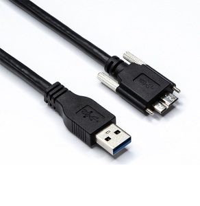 USB 3.0 ประเภท A ชาย Micro B ชายสายเคมera พร้อมสกรูล็อค USB 3.0 AM-Micro B สาย 1.5M 2M 3M 5M - Product Image 2