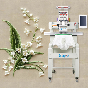 YH Large Format 1 Head 9 Needles Monogram Sewing <strong>Computer</strong> <strong>Software</strong> logo Cap Beads Flat T-shirt <strong>Functions</strong> Embroidery Machines - Product Image 3