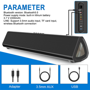 Barra de sonido altavoz 5,2 Audio inalámbrico 3D Barra de sonido envolvente con Subwoofer ARC/óptico/AUX/BT sistema de cine en casa para cine en TV - Product Image 5