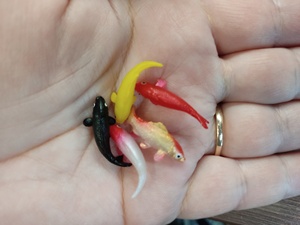 Yumuşak PVC Goldfish modelleri epoksi dolum malzemesi okyanus reçine 3D Mini balık <span class=keywords><strong>Koi</strong></span>