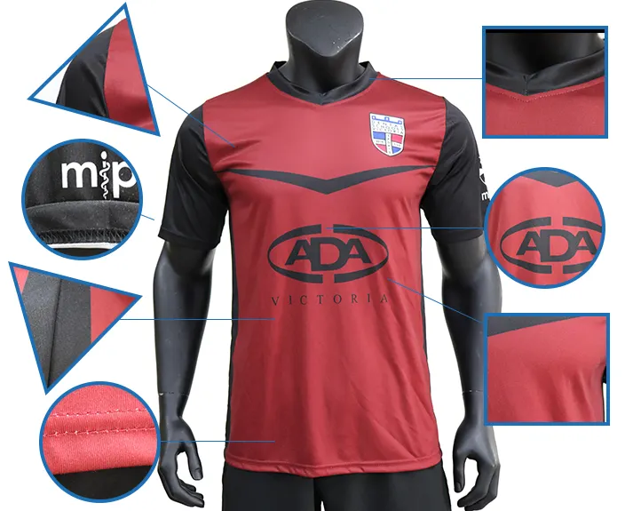 Nova Temporada 2425 Venda Quente Kit de Futebol de Respirável de Secagem Rápida Camisa de Futebol da Seleção Nacional