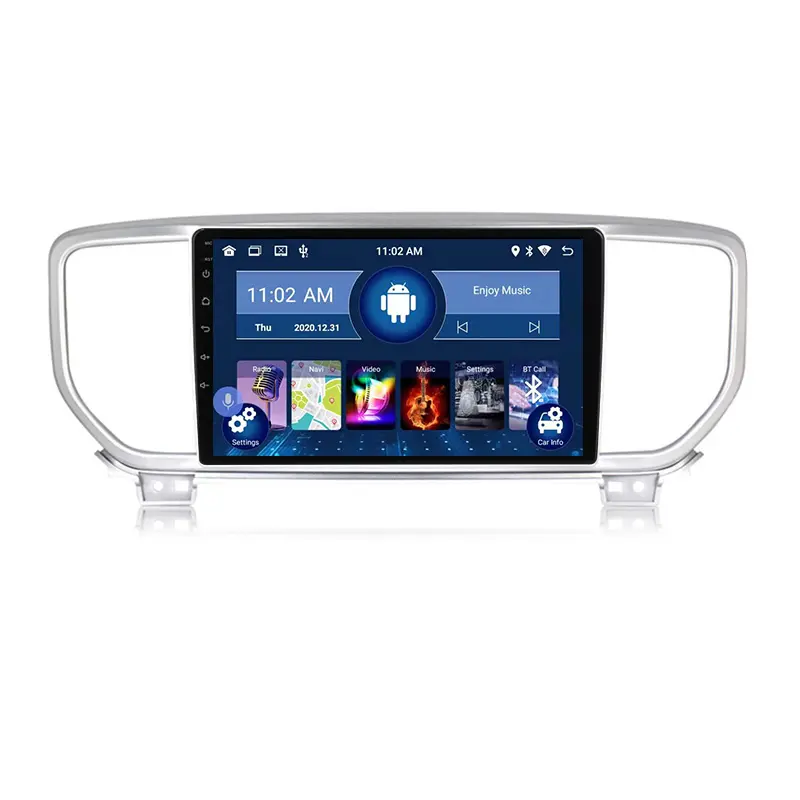 Carplay 2G + 32GB Car Video dvd Player para KIA Sportage 2019- 2020 KX5 GPS Rádio Estéreo BT Multimídia Player Navegação GPS
