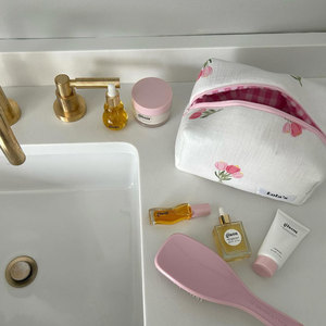 ハイエンド大容量カスタマイズ素材デザイナーロゴポーチ収納美容ツール女性化粧品トイレタリー化粧バッグ - Product Image 4