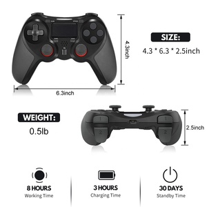 Wholesale Double Shock Wireless Game Controller Joystick with <strong>6</strong> Axis Controller for PS4 PS3 and PC USB Hot Selling Gamepad - Product Image 6