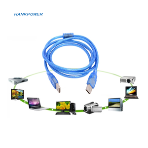สายต่อ USB2.0ยาว1.5ม. 1.8ม. 2ม. 3ม. สายต่อขยายสีฟ้าใสตัวผู้ไปยังตัวผู้สายข้อมูล USB - Product Image 5