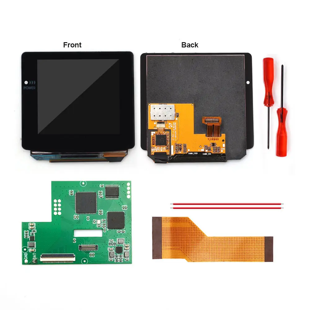 GBC OLED AMOLED Laminated Touch Screen OSD Menu RETRO PIXEL Kit For GameBoy Color GBC With Pre-cut Housing Shell
