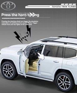 Diecast Model Car <strong>1</strong>:<strong>24</strong> LAND CRUISER LC300 with RC Key with Sound and Light Pullback Metal Model Car <strong>Toys</strong> Coche Modelo Del Metal - Product Image 6