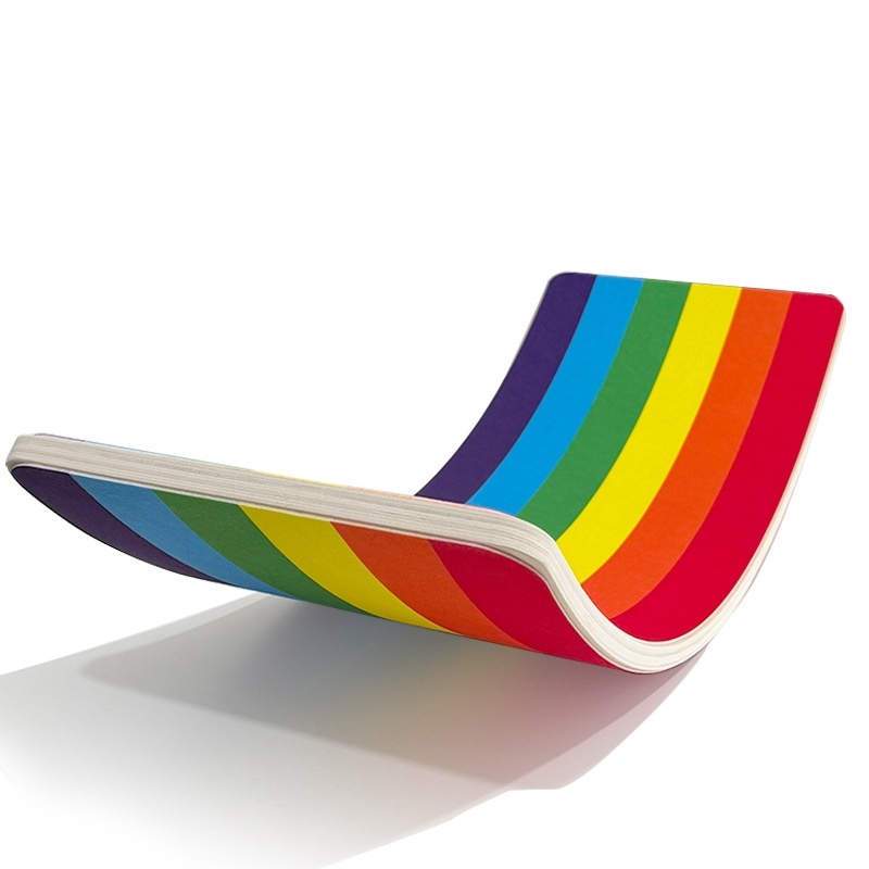 Double sided rainbow color
