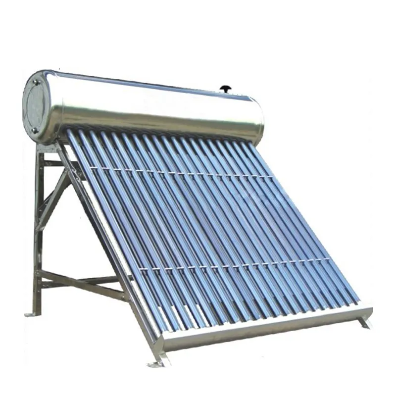 الحرارة أداة تجميع أنبوبية للطاقة الشمسية منخفضة ضغوط مكنسة من الفولاذ المقاوم للصدأ أنابيب سخان مياه الشمسية نظام جامع