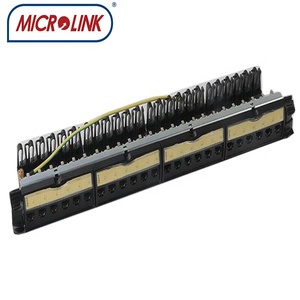 legrand reeseau panneaux的可拆卸装载24端口19英寸STP CAT6/CAT6A Rj45屏蔽网络配线架 - Product Image 5