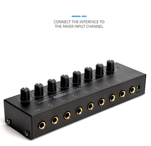 8 Channel Headphone Amplifier Audio HA800 Stereo <strong>Amp</strong> Microamp Amplifier for Music <strong>Mixer</strong> Recording Ultra-Compact Sound Amplifier - Product Image 3
