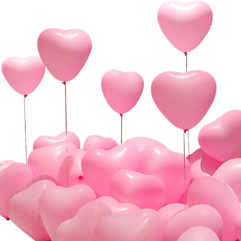 Design speciale ampiamente a forma di cuore per feste palloncini da 12 pollici palloncini in lattice per bambini giocattolo per feste