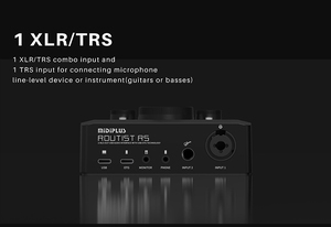 Midiplus Routist RS 2 Channel Pro <strong>Audio</strong> Interface 2 in 2 Out Computer Recording Live Equipment Singing USB External Sound Card - Product Image 6