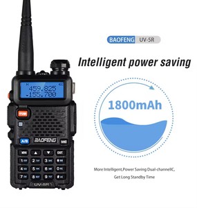 Para Baofeng UV5R Original de mano de doble banda VHF UHF Radio 5W/8W Walkie Talkie de alta potencia con rango de 3-5km - Product Image 3