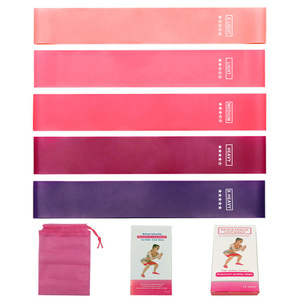 Ejercicio Resistencia Loop Yoga Pilates Estiramiento y terapia física Conjunto de Bandas Elásticas de entrenamiento - Product Image 6