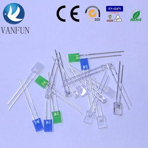 Vanfun Thiết Kế Siêu Sáng 1.8V-3.2V Vuông Loại <span class=keywords><strong>LED</strong></span> <span class=keywords><strong>Diode</strong></span> Max 5V Điện Áp Ngược Đa-Màu Thông Qua Lỗ Gắn - Product Image 4