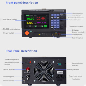 Fuente de alimentación de CC ajustable TTLTES 120V 30A Fuente de conmutación programable de un solo canal Voltaje de entrada de 220V para banco de laboratorio - Product Image 5