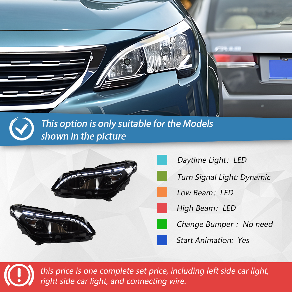 Headlight one set