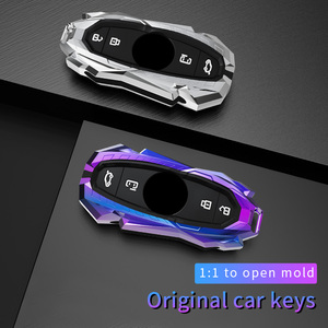 Metal Flip araba anahtar kapağı kılıfı Fob için Roewe RX5 MG3 MG5 MG6 MG7 MG ZS GT GS 350 360 750 W5 uzaktan anahtarlık oto aksesuarları - Product Image 3