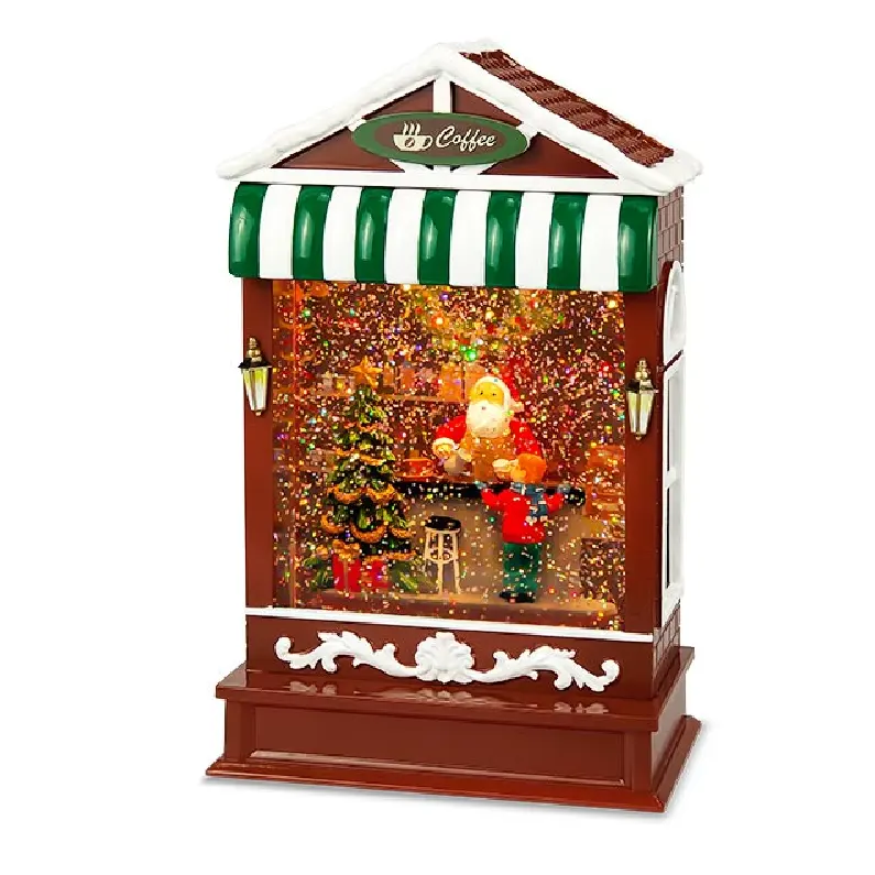 Ventas calientes Navidad Decoración del hogar LED Globo de agua Linterna de Papá Noel