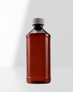 Chai nhựa màu hổ phách có nắp trên cùng màu đen, hộp đựng có thể đổ lại cho dầu gội, nước thơm, kem và nhiều hơn nữa - Product Image 5