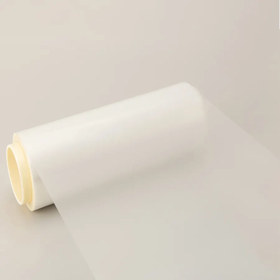 Transparent stretch packaging barrier film rolls for boil and retort