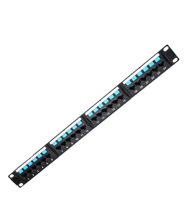 Panel de parche Cat6 RJ45 de 24 puertos, gestor de Cable de red 1u, marco de Metal sin blindaje, Panel de parche de fibra óptica de Categoría 6 - Product Image 6