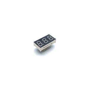 หน้าจอ LED 7ส่วนขนาด0.56นิ้วตัวเลข3หลักสำหรับนาฬิกาดิจิตอลตั้งเวลาแสดงอุณหภูมิ