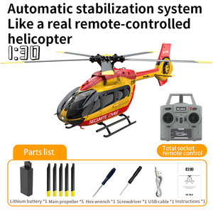 <strong>RC</strong> ERA C190 Helicopter 1/30 H145 Scale 2.4G 6CH 6-Axis Gyro Optical Flow Localization Altitude Hold Flybarless <strong>RC</strong> Helicopter RTF - Product Image 3