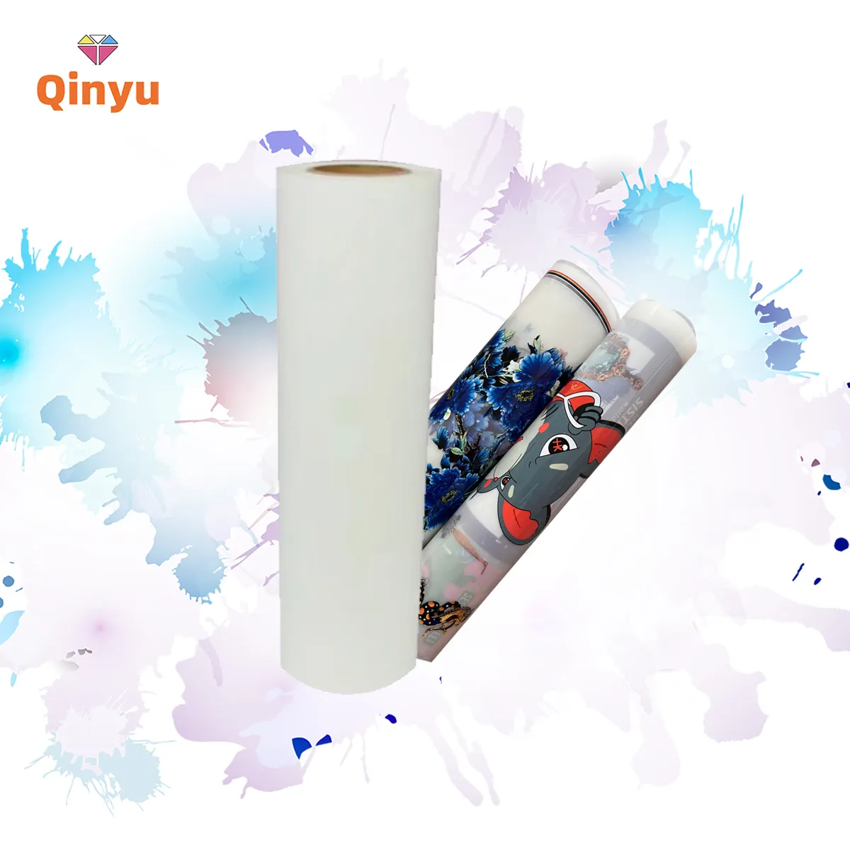 Qinyu alta qualidade 30cm DTF casca quente e casca fria premium transferência de calor adesivo pet filme para a indústria dtf